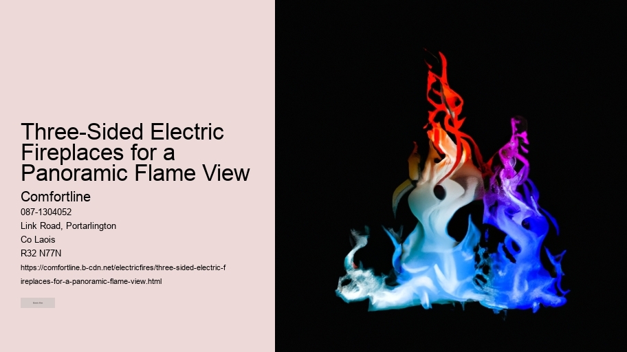 Three-Sided Electric Fireplaces for a Panoramic Flame View